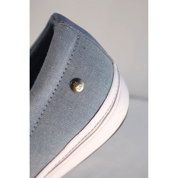 Grasshoppers Memory Deluxe Blue Slip-On Sneakers with Comfort Insoles Size 7.5 W - Picture 6 of 7